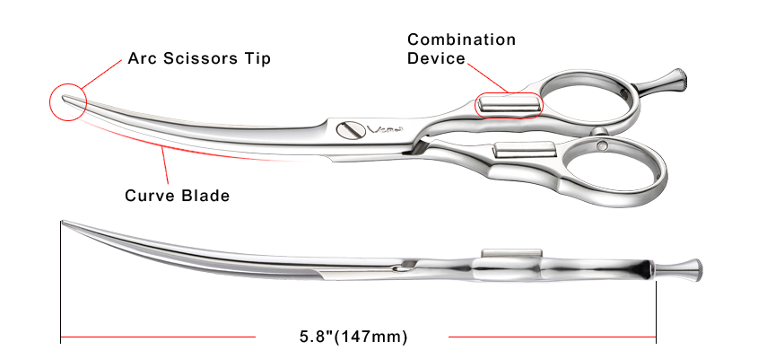 Super Curve Series: 6N, Curve Combined Scissors