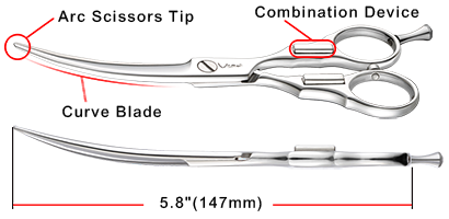 Super Curve Series: 6N, Curve Combined Scissors